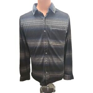 Valor Collective Flannel Shirt Mens Small Long Sleeve Button Up Striped